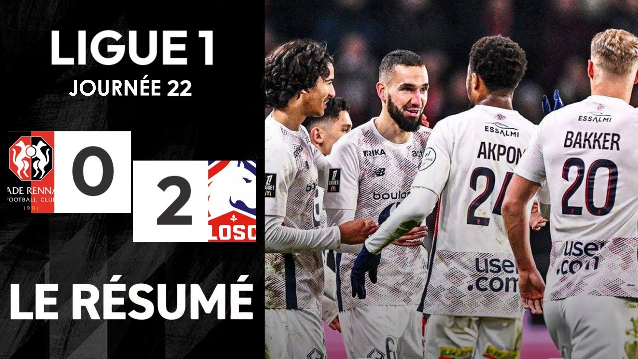 Rennes et Lille : un affrontement clé en Ligue 1