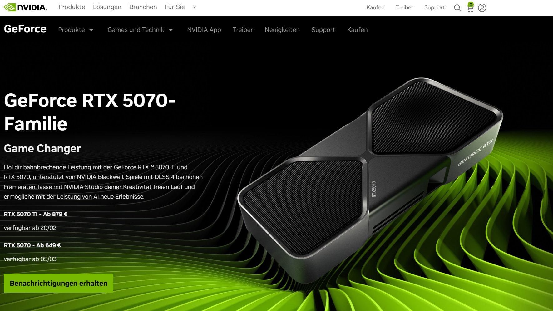 RTX 5070 : Tout ce que vous devez savoir