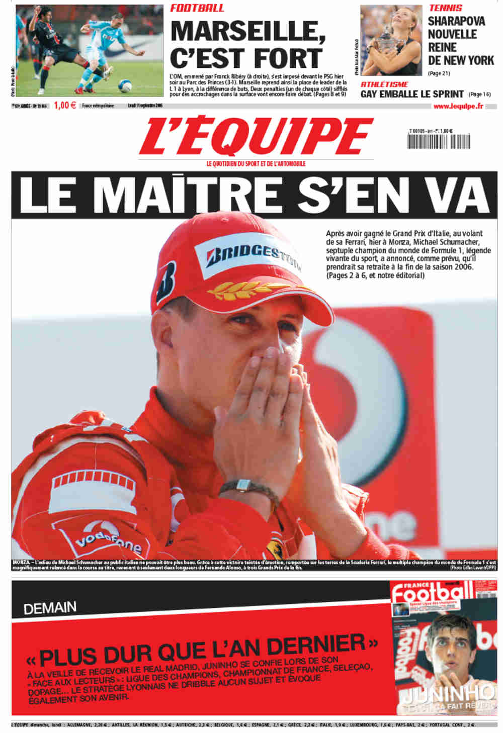L'Équipe : L'imperdable du sport en France