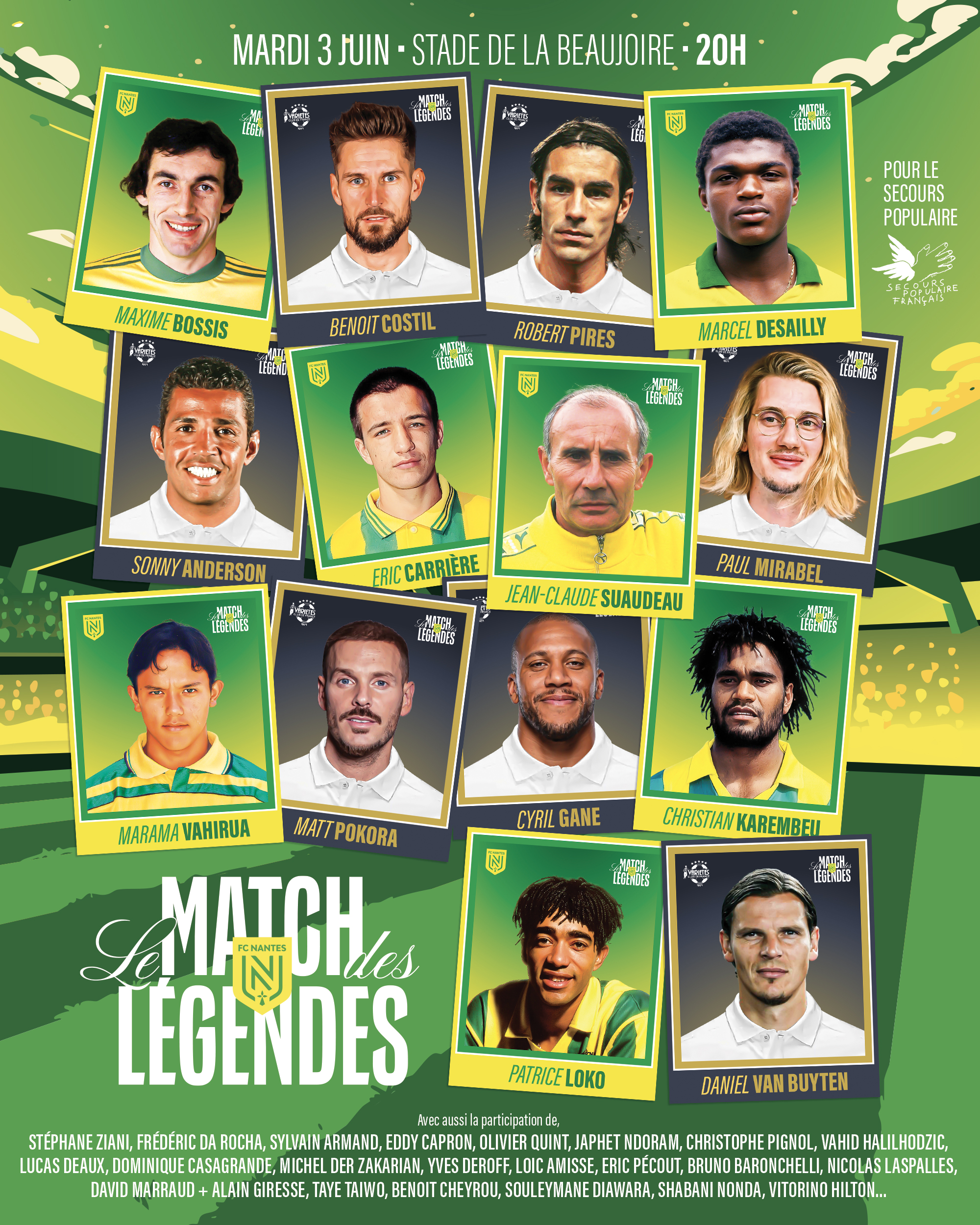 Match des Légendes Nantes: Un Rendez-vous Incontournable