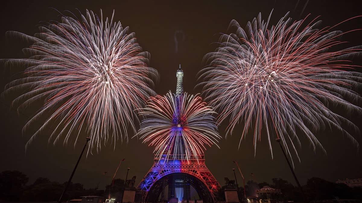 Le Feu d'Artifice du 14 Juillet à la Tour Eiffel