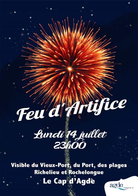 Feu d'artifice à Cap d'Agde 2025 : Un Événement à Ne Pas Manquer