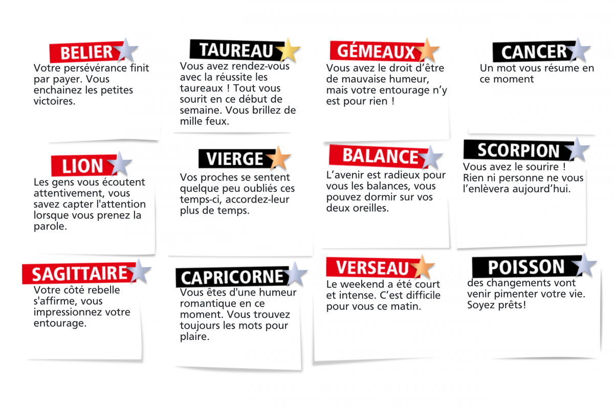 Les Prévisions de l'Horoscope du Double Expresso