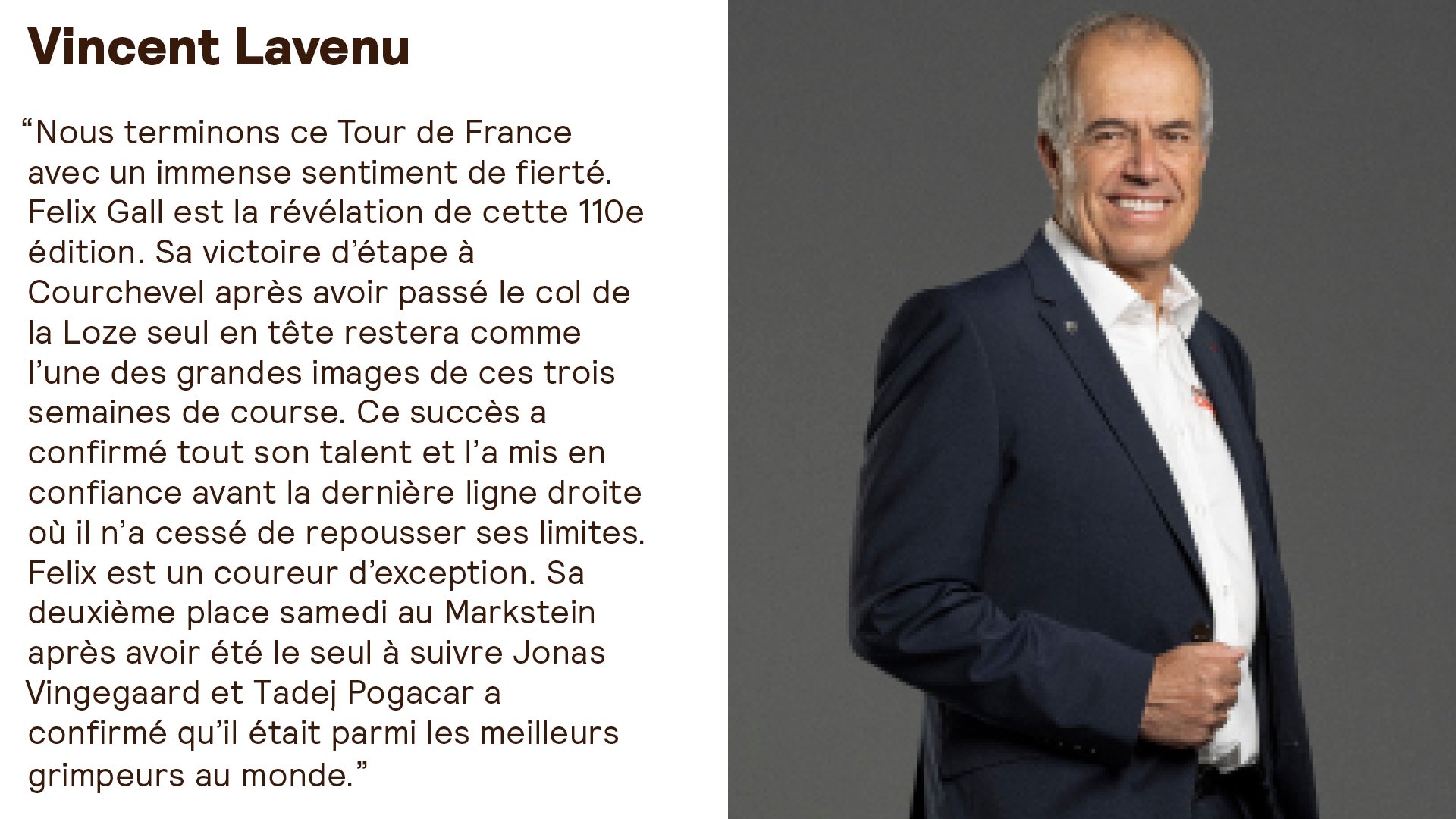 Vincent Lavenu : Vision et Engagement dans le Cyclisme Français