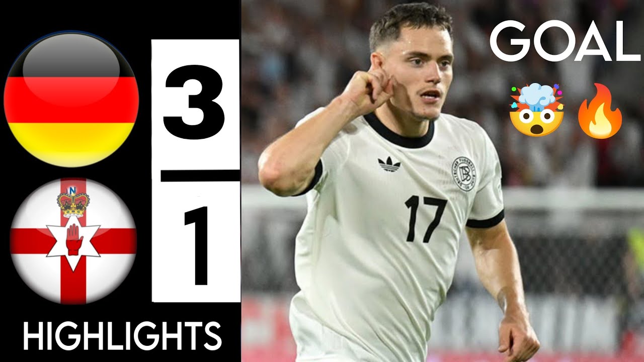 L&rsquo;Allemagne se relance contre l&rsquo;Irlande du Nord en qualification pour le Mondial 2026