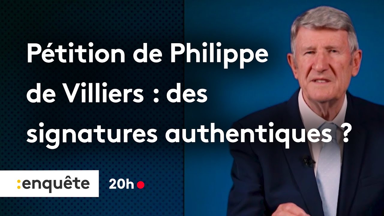 La pétition de Philippe de Villiers : enjeux et mobilisation