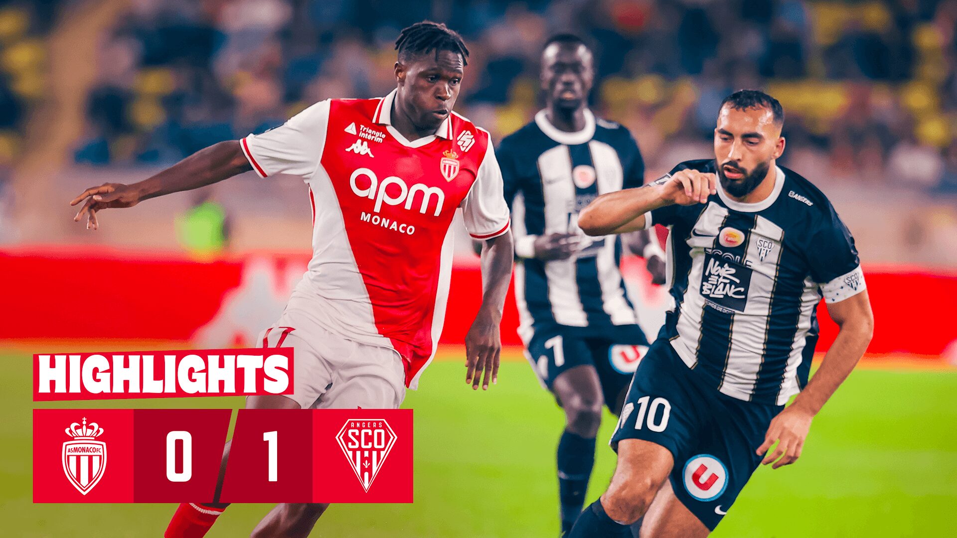 Angers s'incline face à Monaco : Un match décisif en Ligue 1