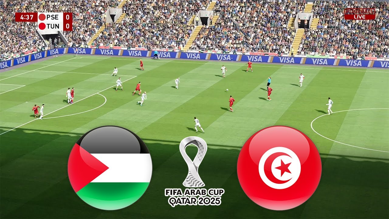 Tunisie vs Palestine : Un match nul palpitant en Coupe Arabe 2025