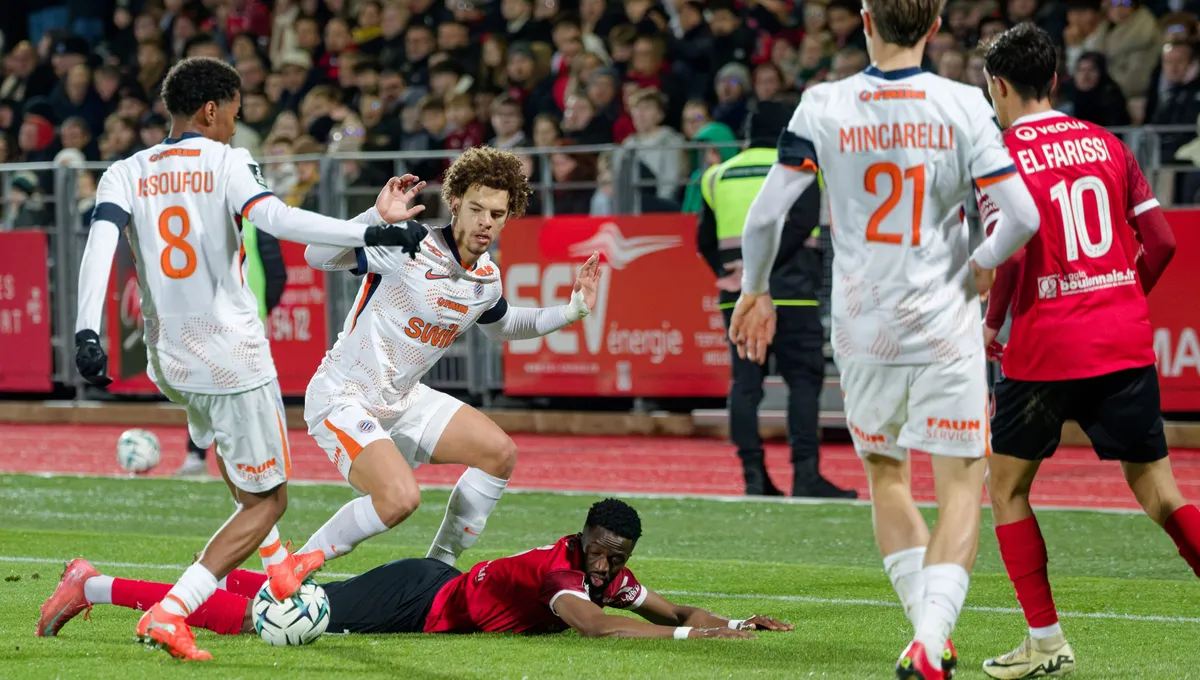 Boulogne crée la surprise face à Montpellier en Ligue 2
