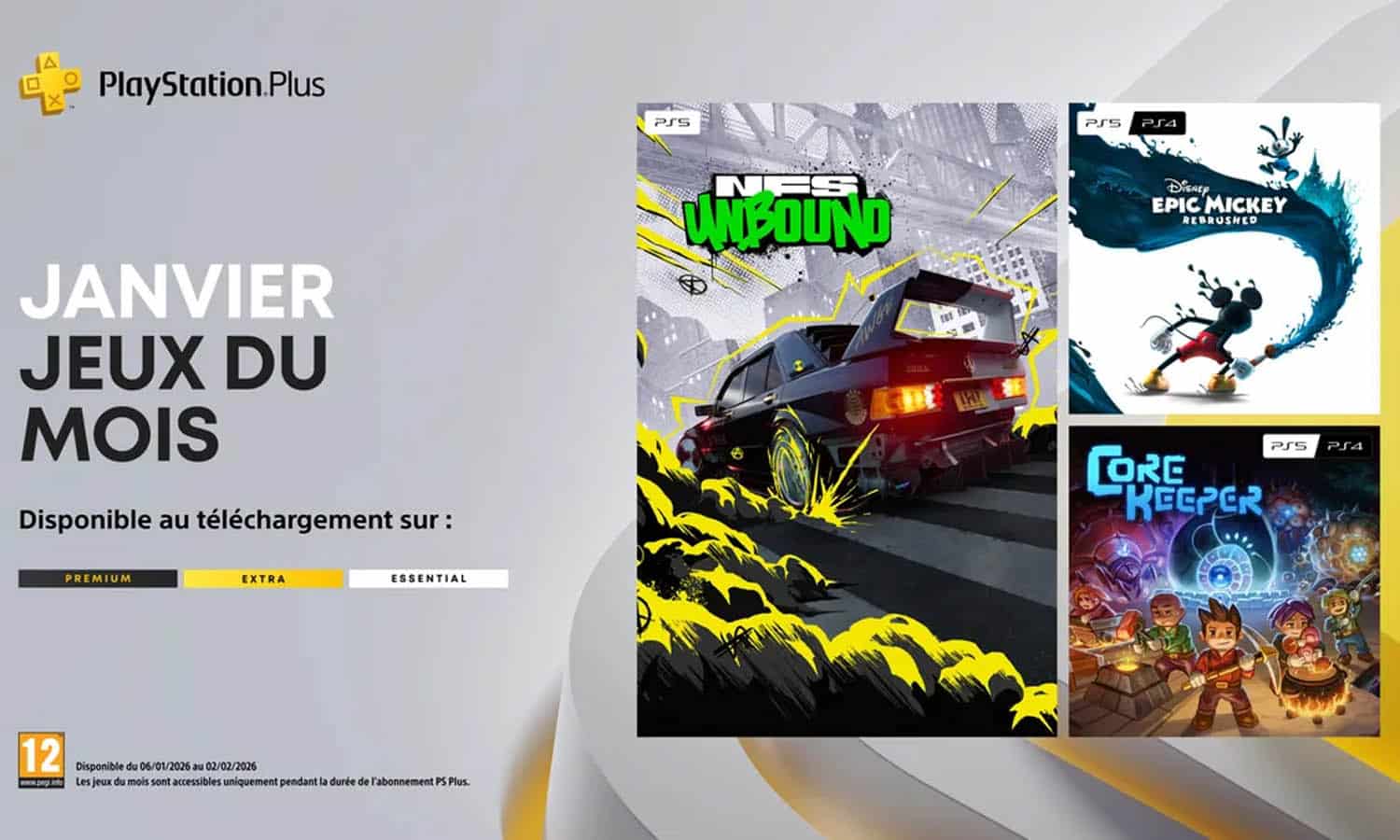 Jeux PS Plus janvier 2026 : une sélection variée pour débuter l&rsquo;année