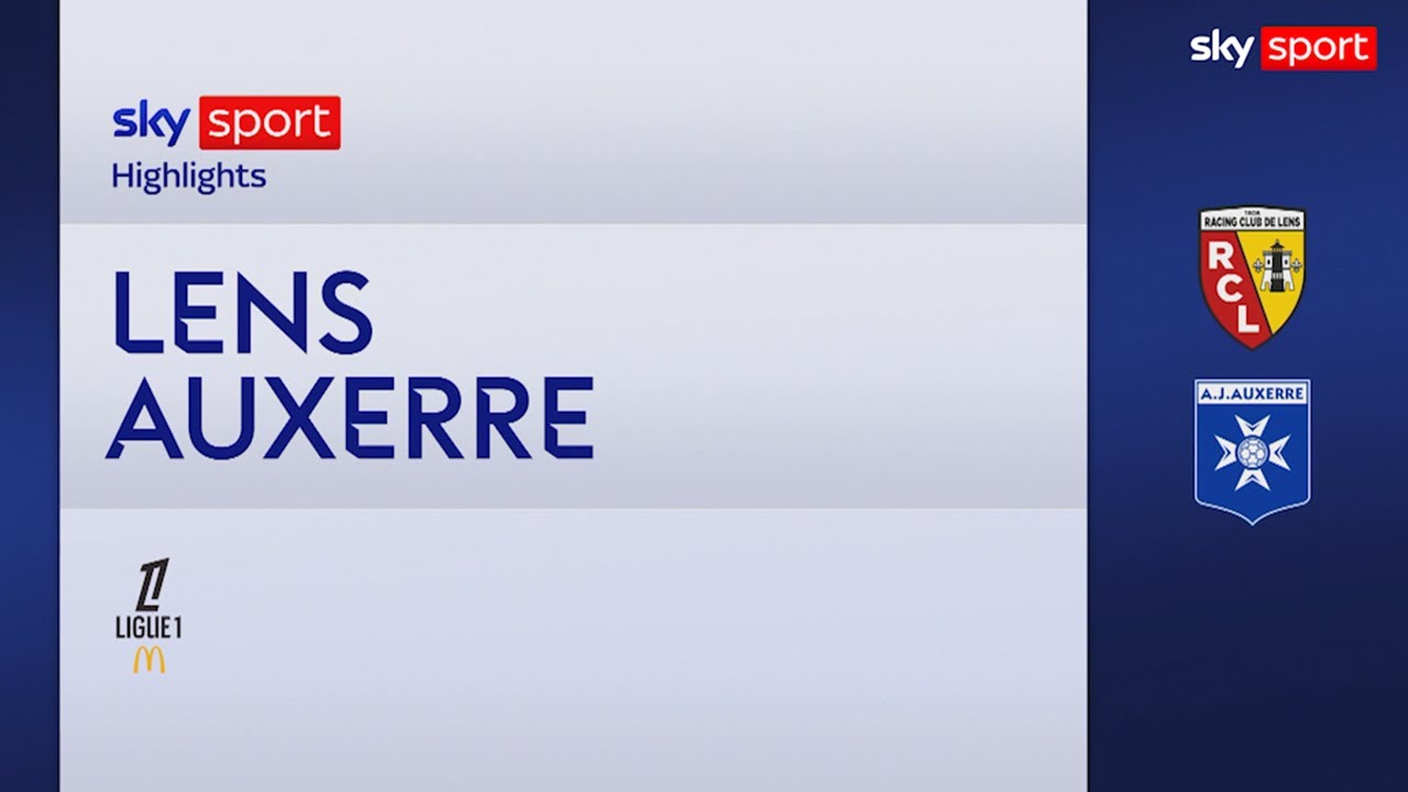 Lens reprend la tête de la Ligue 1 après sa victoire contre Auxerre