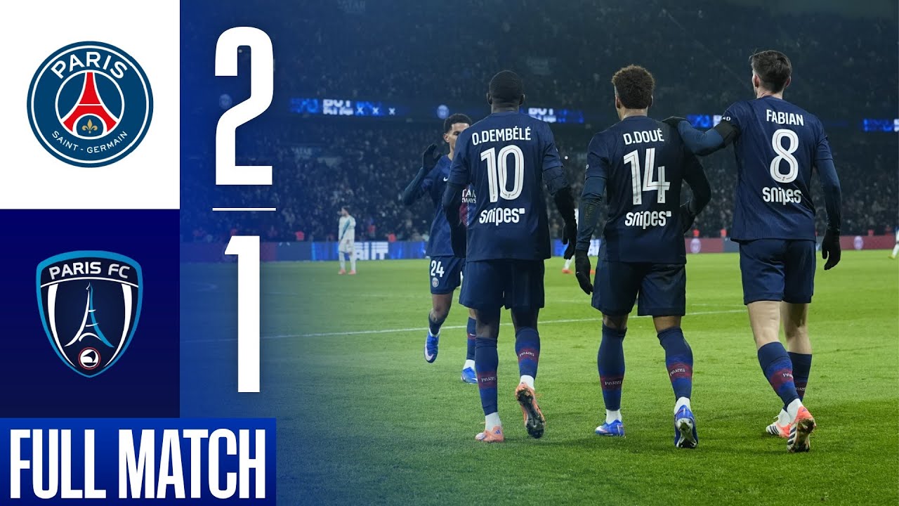 Derby Parisien : Le PSG s'impose face au Paris FC (2-1)