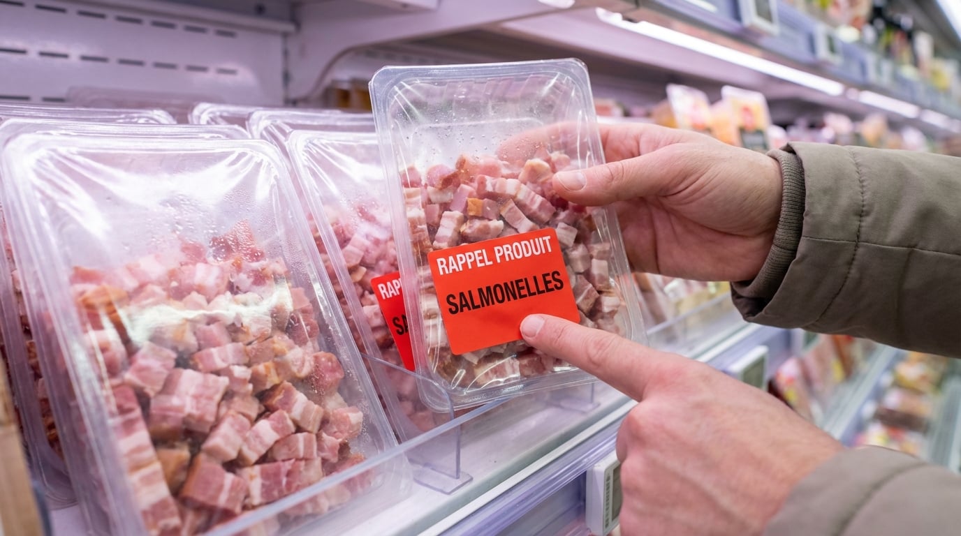 Rappel lardons Grand Frais : lot 770948 rappelé pour Salmonella