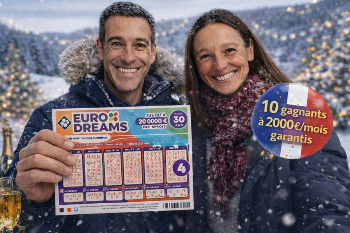 EuroDreams du 8 janvier 2026 : Dix joueurs français deviennent rentiers grâce au tirage exceptionnel