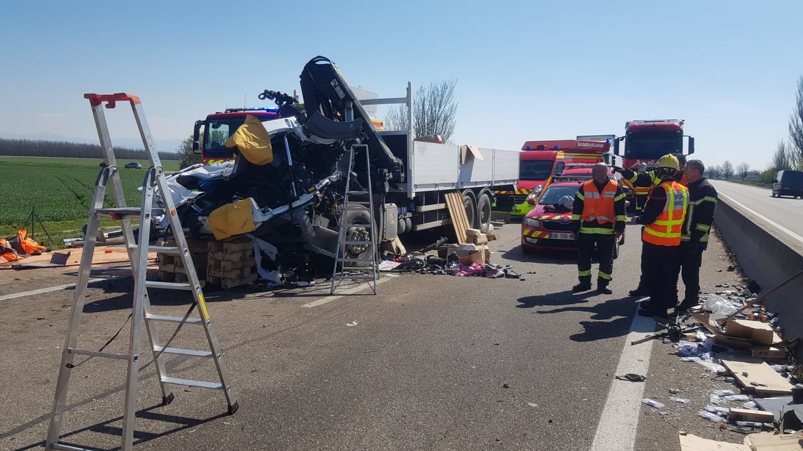 Accident sur l'autoroute près de Colmar : interventions et perturbations
