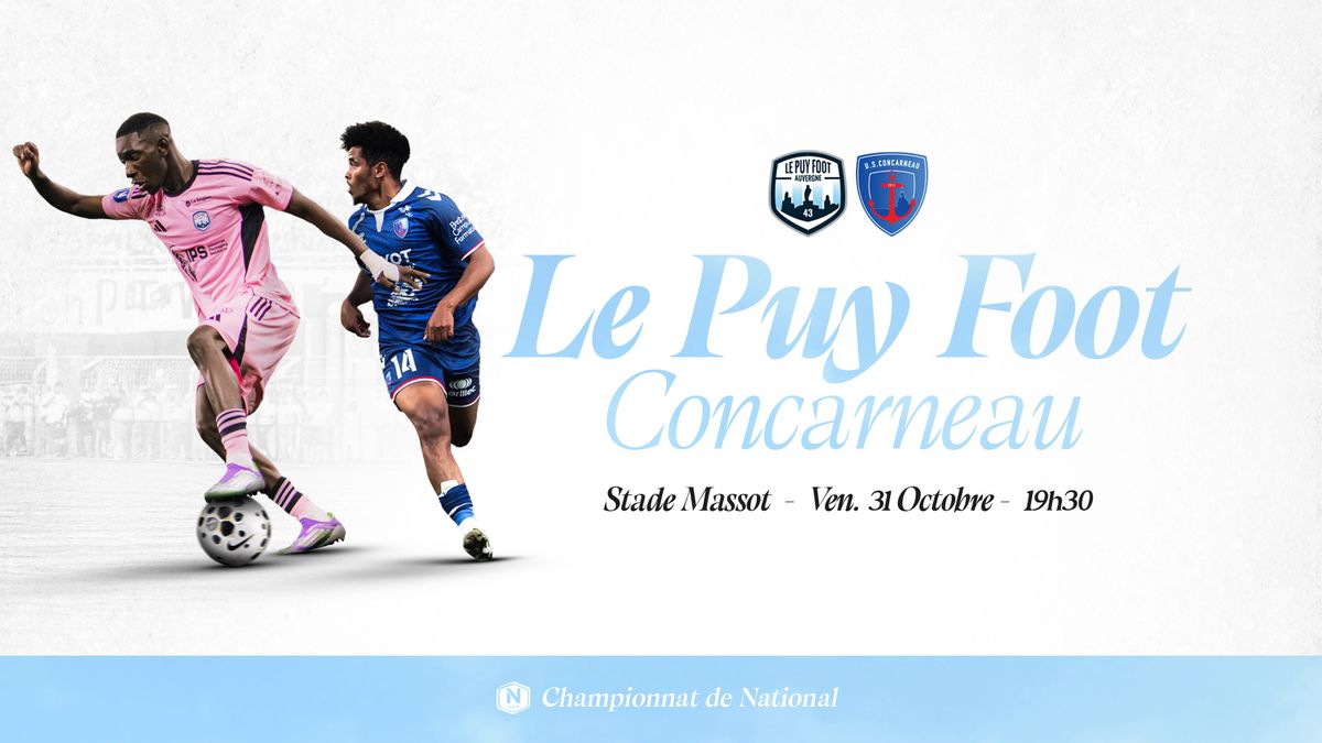 Concarneau – Le Puy Foot 43 : Le Puy s&rsquo;impose 3-0 en National