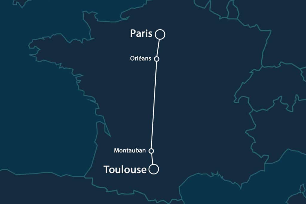 Paris Toulouse — Vols, trains et bus : guide rapide