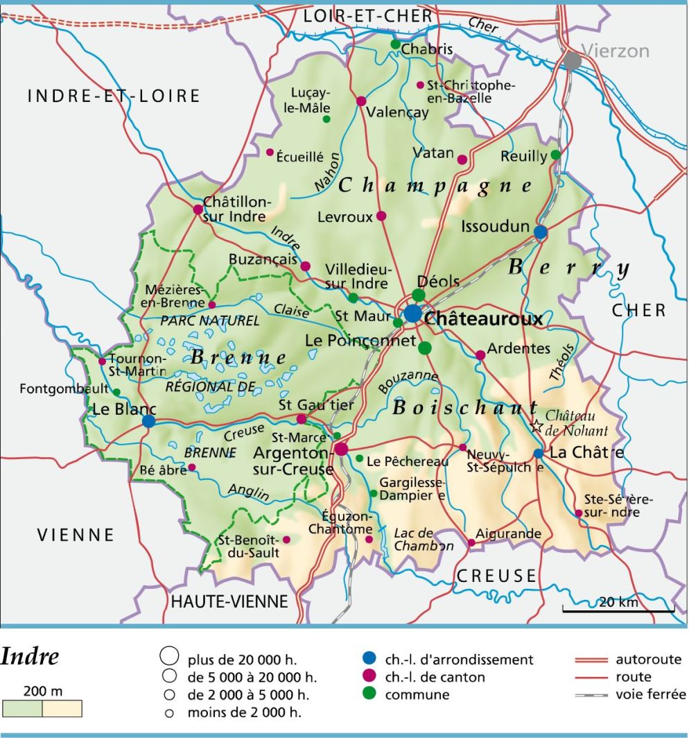 Le département 36 (Indre) : enjeux, patrimoine et perspectives